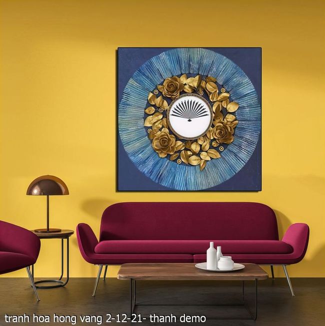 tranh hoa hong vang 2 12 21  thanh 